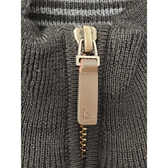 UNTUCKit Sweater Men's L Black‎ 1/4 Zip 100% Extra Fine Merino Wool Belguardo - Picture 5 of 6